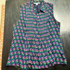 Diane von Furstenberg Silk Floral Blouse